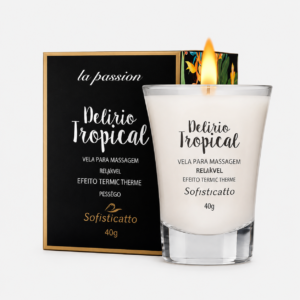 Vela Beijável Para Massagem Delírio Tropical 40g